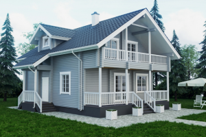 Проект дома из профилированного бруса.