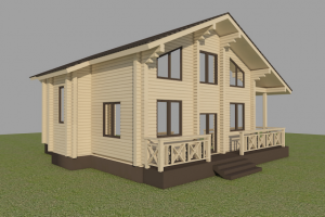 Проект дома из профилированного бруса 200 кв м