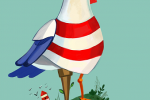 иллюстрация -персонажа "Чайка-пират"