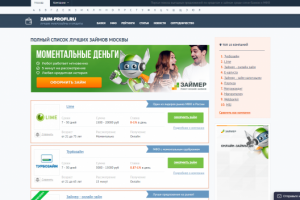 Сайт-агрегатор займов