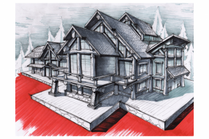 Эскиз дома