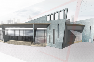 Концепт арт архитектурный объект