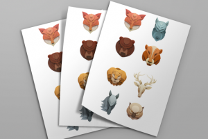 Слои бумаги в стиле арт