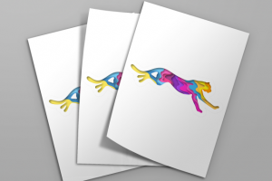 Слои бумаги в стиле арт