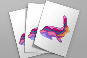 Слои бумаги в стиле арт