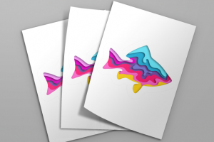 Слои бумаги в стиле арт