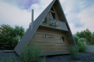 Проект небольшого каркасного здания