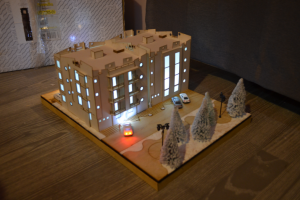 Макет жилого секционного дома