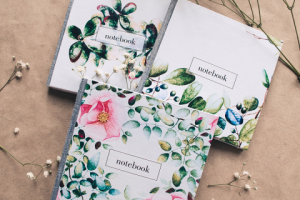 Spring watercolor notebooks.Дизайн блокнота.