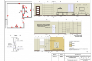 Развертки по стенам.