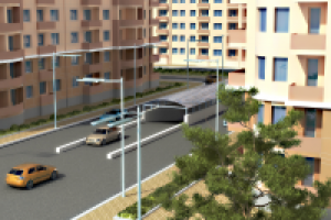 Проект микрорайона в Киевской обл.