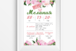 Плакат "Метрика"