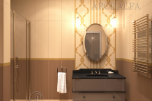 Санузел в зоне SPA частного дома.