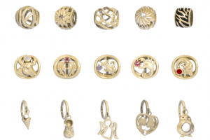 Колеекция ювелирных шармов