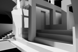 Частный дом, визуализация в работе