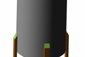 Емкость с рамной мешалкой на 100 литров