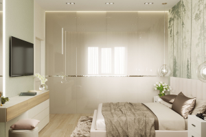 Визуализация интерьера с фотообоями3