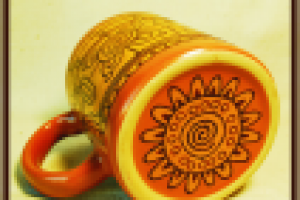 кружка желтый человек