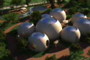 Сферический дом. Спальня.