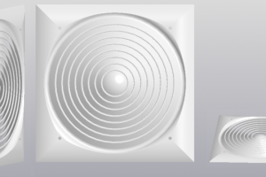 3D модель вентиляционной пластины