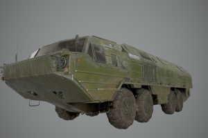 low poly модель тактическая ракетная установка ока