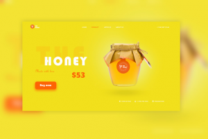 Дизайн лендинга для производителей меда
