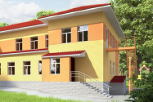 3D визуализация детского сада (2 ракурса)