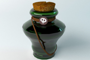 Зелье яда для фэнтази интерьера.