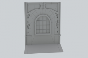 Окно в спальне Low poly