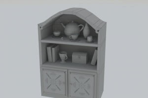 Шкаф low poly.