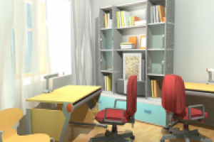 3D визуализация интерьера - детская комната