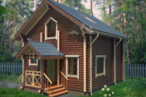 Проект деревянный дом. Д-90 Ярлес