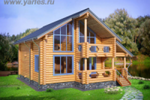 Проект деревянный дом "Лазурный". Д-60/3 Ярлес