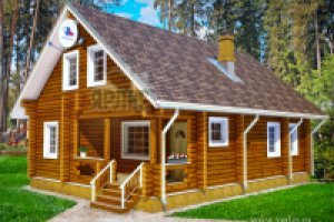 Проект деревянный дом "Классика". Д-107 вариант1/вариант2 Ярлес