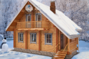 Проект деревянный дом "зимняя сказка". Д-134 Ярлес