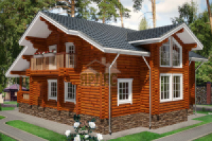 Проект деревянный дом. Д-223