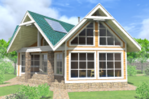 Проект деревянного дома из каркаса