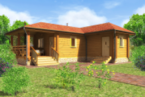 Проект деревянного дома из клееного бруса