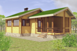Проект деревянного дома из клееного бруса