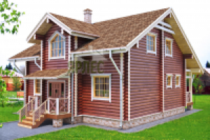 Проект деревянный дом. Д-153/114 Ярлес