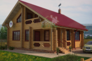 Проект деревянный дом. Д-154 вариант 1/вариант 2 Ярлес