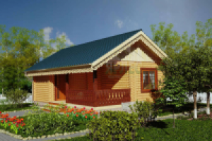 Проект деревянный дом "Эконом". Д-4 Ярлес