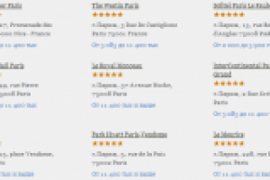 Заполнение информации по отелям