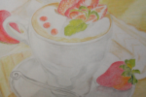 Ванильно-клубничный капучино