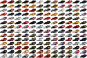 Генерация арта болидов для гаража Фермулы