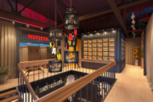 Американский ресторан. Вход.