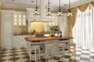 Кухня в частном доме 1