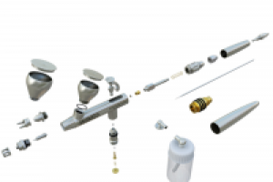 3D модель аэрографа 2