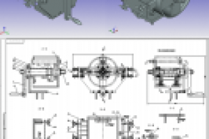 3D модель и сборочный чертёж