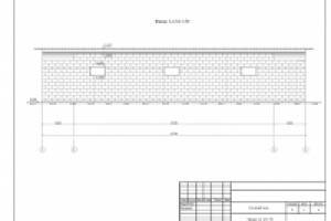 Хоз. строение. Фасад 1-4